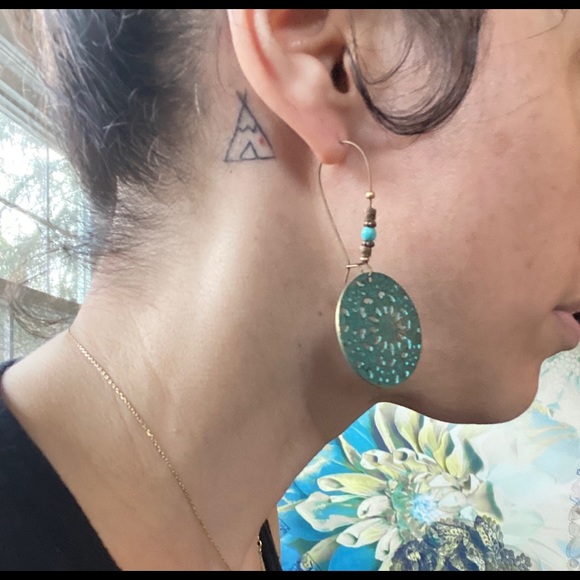 Bohemian earrings - Picture 3 of 4